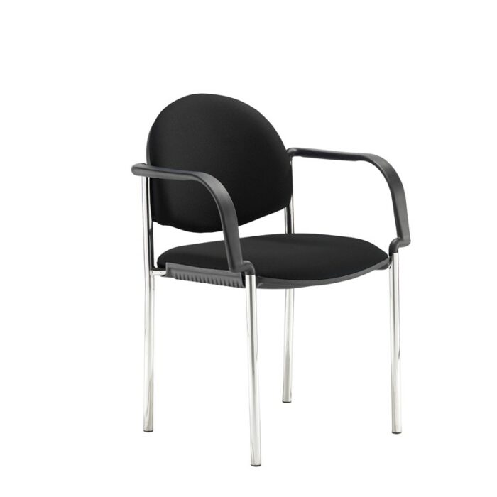 DAMS Coda multi purpose stackable conference chair with fixed arms-0