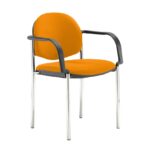 DAMS Coda multi purpose stackable conference chair with fixed arms-27800