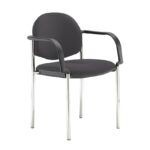 DAMS Coda multi purpose stackable conference chair with fixed arms-27799