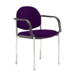 DAMS Coda multi purpose stackable conference chair with fixed arms-27793