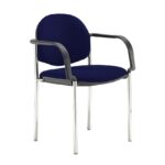 DAMS Coda multi purpose stackable conference chair with fixed arms-27795