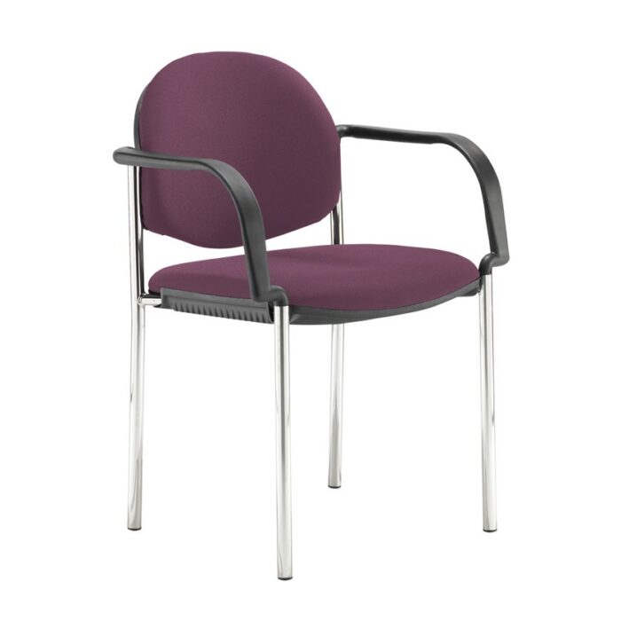 DAMS Coda multi purpose stackable conference chair with fixed arms-27801