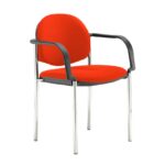DAMS Coda multi purpose stackable conference chair with fixed arms-27804