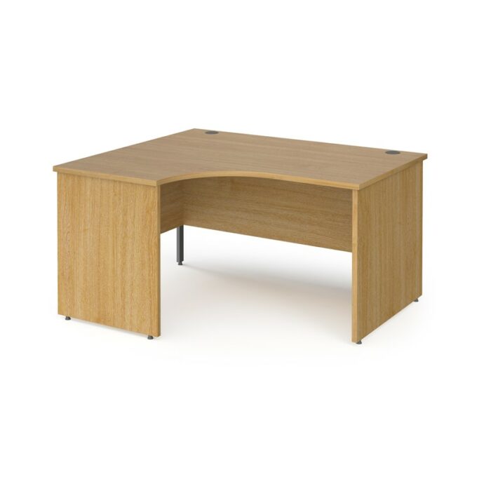 DAMS Contract 25 left hand ergonomic desk with panel ends-26868
