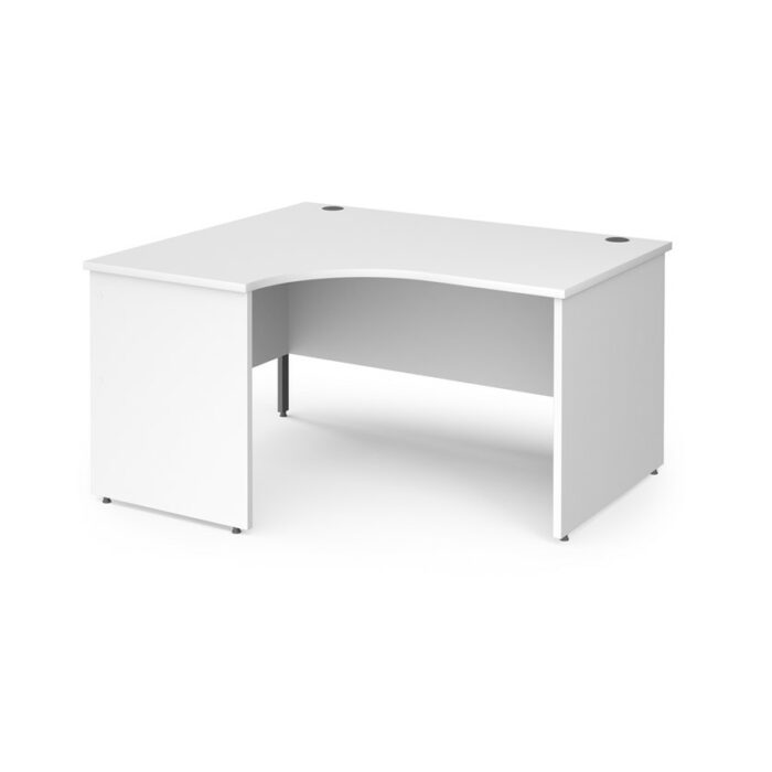 DAMS Contract 25 left hand ergonomic desk with panel ends-26866