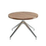 DAMS Otis coffee table 600mm diameter with oak top and pyramid base-27343