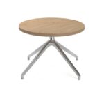 DAMS Otis coffee table 600mm diameter with oak top and pyramid base-0