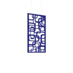 DAMS Piano Chords acoustic patterned hanging screens 1200 x 600mm with hanging wires and hooks - Bygone (4 pack)-0