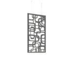DAMS Piano Chords acoustic patterned hanging screens 1200 x 600mm with hanging wires and hooks - Bygone (4 pack)-27197