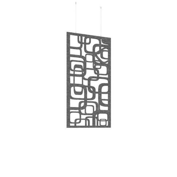 DAMS Piano Chords acoustic patterned hanging screens 1200 x 600mm with hanging wires and hooks - Bygone (4 pack)-27197