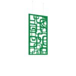 DAMS Piano Chords acoustic patterned hanging screens 1200 x 600mm with hanging wires and hooks - Bygone (4 pack)-27191