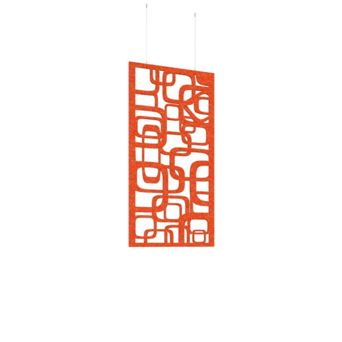 DAMS Piano Chords acoustic patterned hanging screens 1200 x 600mm with hanging wires and hooks - Bygone (4 pack)-27192