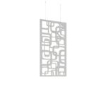 DAMS Piano Chords acoustic patterned hanging screens 1200 x 600mm with hanging wires and hooks - Bygone (4 pack)-27193