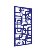 DAMS Piano Chords acoustic patterned hanging screens in 2400 x 1200mm with hanging wires and hooks - Bygone-0