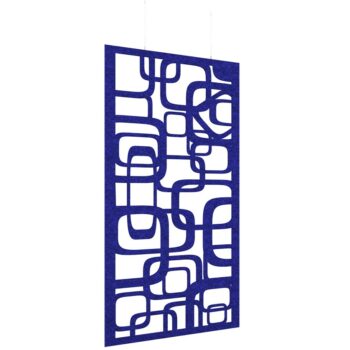 DAMS Piano Chords acoustic patterned hanging screens in 2400 x 1200mm with hanging wires and hooks - Bygone-0