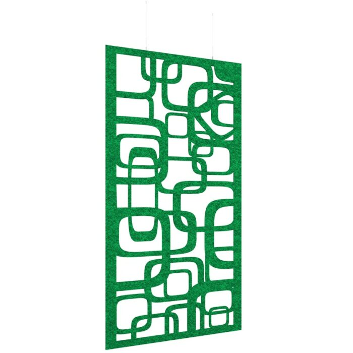 DAMS Piano Chords acoustic patterned hanging screens in 2400 x 1200mm with hanging wires and hooks - Bygone-27204
