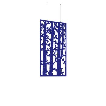 DAMS Piano Chords acoustic patterned hanging screens 1200 x 600mm with hanging wires and hooks - Ebony (4 pack)-0