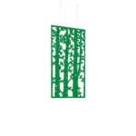 DAMS Piano Chords acoustic patterned hanging screens 1200 x 600mm with hanging wires and hooks - Ebony (4 pack)-27209