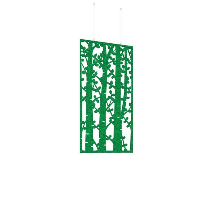 DAMS Piano Chords acoustic patterned hanging screens 1200 x 600mm with hanging wires and hooks - Ebony (4 pack)-27209