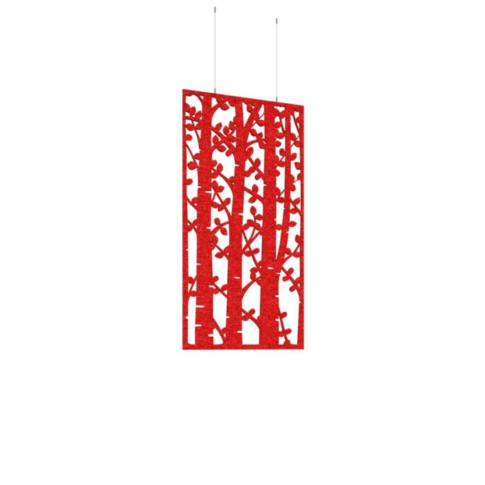 DAMS Piano Chords acoustic patterned hanging screens 1200 x 600mm with hanging wires and hooks - Ebony (4 pack)-27206
