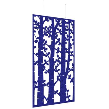 DAMS Piano Chords acoustic patterned hanging screens 2400 x 1200mm with hanging wires and hooks - Ebony-0