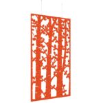 DAMS Piano Chords acoustic patterned hanging screens 2400 x 1200mm with hanging wires and hooks - Ebony-27217