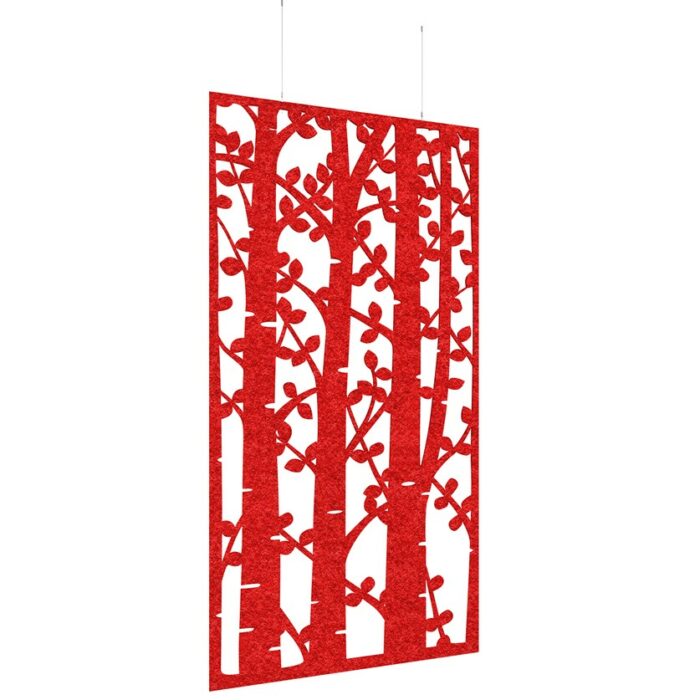 DAMS Piano Chords acoustic patterned hanging screens 2400 x 1200mm with hanging wires and hooks - Ebony-27216