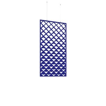 DAMS Piano Chords acoustic patterned hanging screens 1200 x 600mm with hanging wires and hooks - Reflection (4 pack)-0