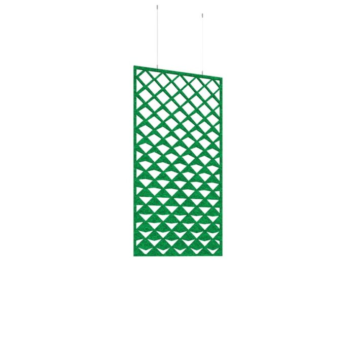 DAMS Piano Chords acoustic patterned hanging screens 1200 x 600mm with hanging wires and hooks - Reflection (4 pack)-27224