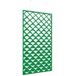 DAMS Piano Chords acoustic patterned hanging screens in dark blue 2400 x 1200mm with hanging wires and hooks - Reflection-27231