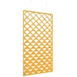 DAMS Piano Chords acoustic patterned hanging screens in dark blue 2400 x 1200mm with hanging wires and hooks - Reflection-27228