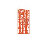 DAMS Piano Chords acoustic patterned hanging screens 1200 x 600mm with hanging wires and hooks - Shatter (4 pack)-27233