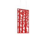DAMS Piano Chords acoustic patterned hanging screens 1200 x 600mm with hanging wires and hooks - Shatter (4 pack)-27234
