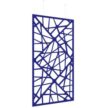 DAMS Piano Chords acoustic patterned hanging screens 2400 x 1200mm with hanging wires and hooks - Shatter-0