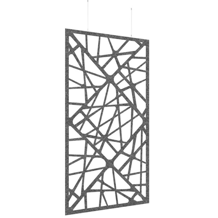 DAMS Piano Chords acoustic patterned hanging screens 2400 x 1200mm with hanging wires and hooks - Shatter-27241
