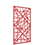 DAMS Piano Chords acoustic patterned hanging screens 2400 x 1200mm with hanging wires and hooks - Shatter-27244