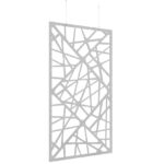 DAMS Piano Chords acoustic patterned hanging screens 2400 x 1200mm with hanging wires and hooks - Shatter-27240