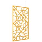 DAMS Piano Chords acoustic patterned hanging screens 2400 x 1200mm with hanging wires and hooks - Shatter-27245
