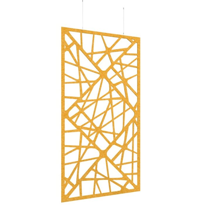 DAMS Piano Chords acoustic patterned hanging screens 2400 x 1200mm with hanging wires and hooks - Shatter-27245