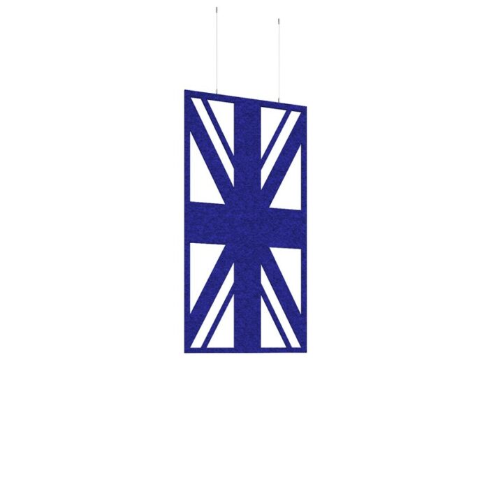 DAMS Piano Chords acoustic patterned hanging screens 1200 x 600mm with hanging wires and hooks - Union (4 pack)-0
