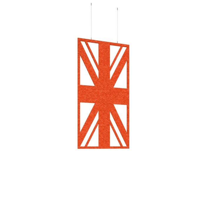 DAMS Piano Chords acoustic patterned hanging screens 1200 x 600mm with hanging wires and hooks - Union (4 pack)-27249