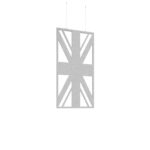 DAMS Piano Chords acoustic patterned hanging screens 1200 x 600mm with hanging wires and hooks - Union (4 pack)-27247