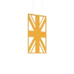 DAMS Piano Chords acoustic patterned hanging screens 1200 x 600mm with hanging wires and hooks - Union (4 pack)-27250