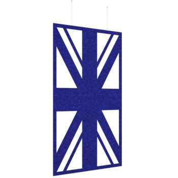 DAMS Piano Chords acoustic patterned hanging screens 2400 x 1200mm with hanging wires and hooks - Union-0