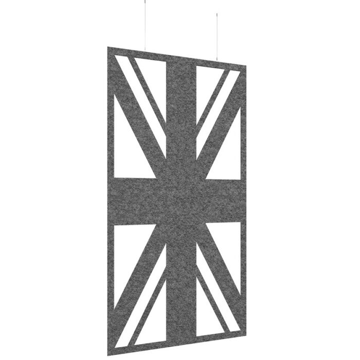 DAMS Piano Chords acoustic patterned hanging screens 2400 x 1200mm with hanging wires and hooks - Union-27254