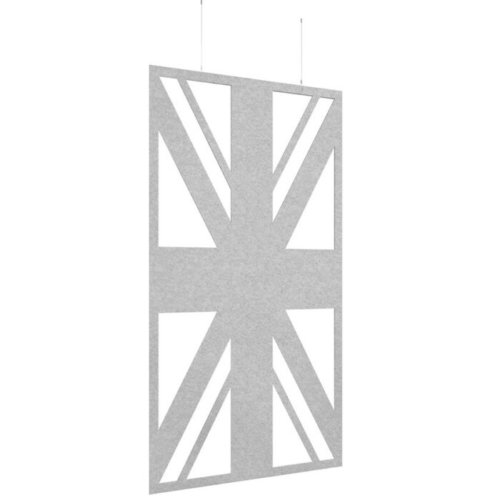 DAMS Piano Chords acoustic patterned hanging screens 2400 x 1200mm with hanging wires and hooks - Union-27257