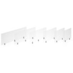 Dams Acrylic fixed desktop screen brackets - silver (single)-26626