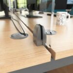 Dams Acrylic fixed desktop screen brackets - silver (single)-26627