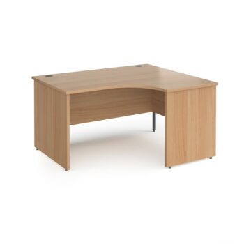 DAMS Contract 25 right hand ergonomic desk with panel ends-0