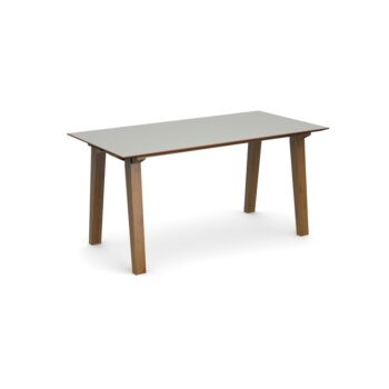 DAMS Crew rectangular table with oak leg frame and mdf top with chamfered edges - made to order-0